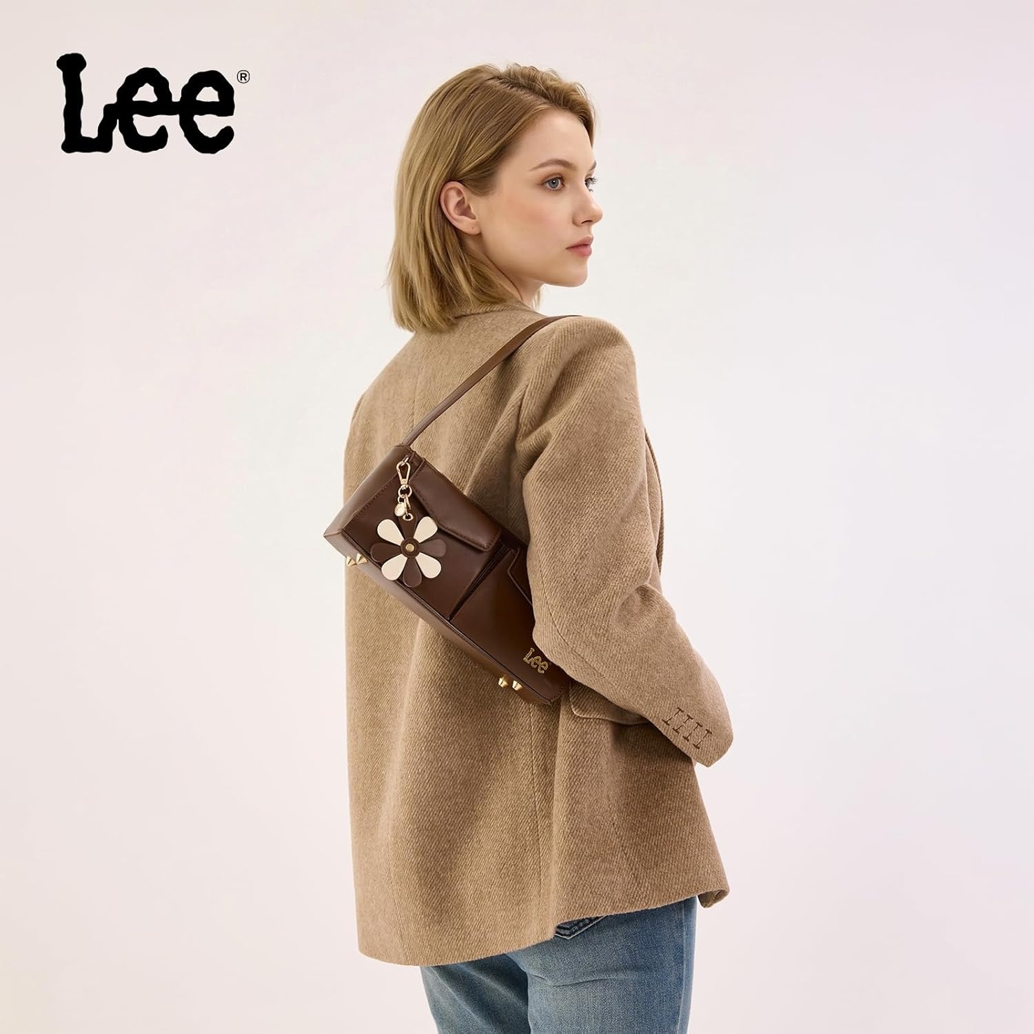 imageLee Shoulder Bag for Women Going Out Purse amp Handbags with Zipper Closure Trendy Top Handle for Casual Use Travel WorkCoffee