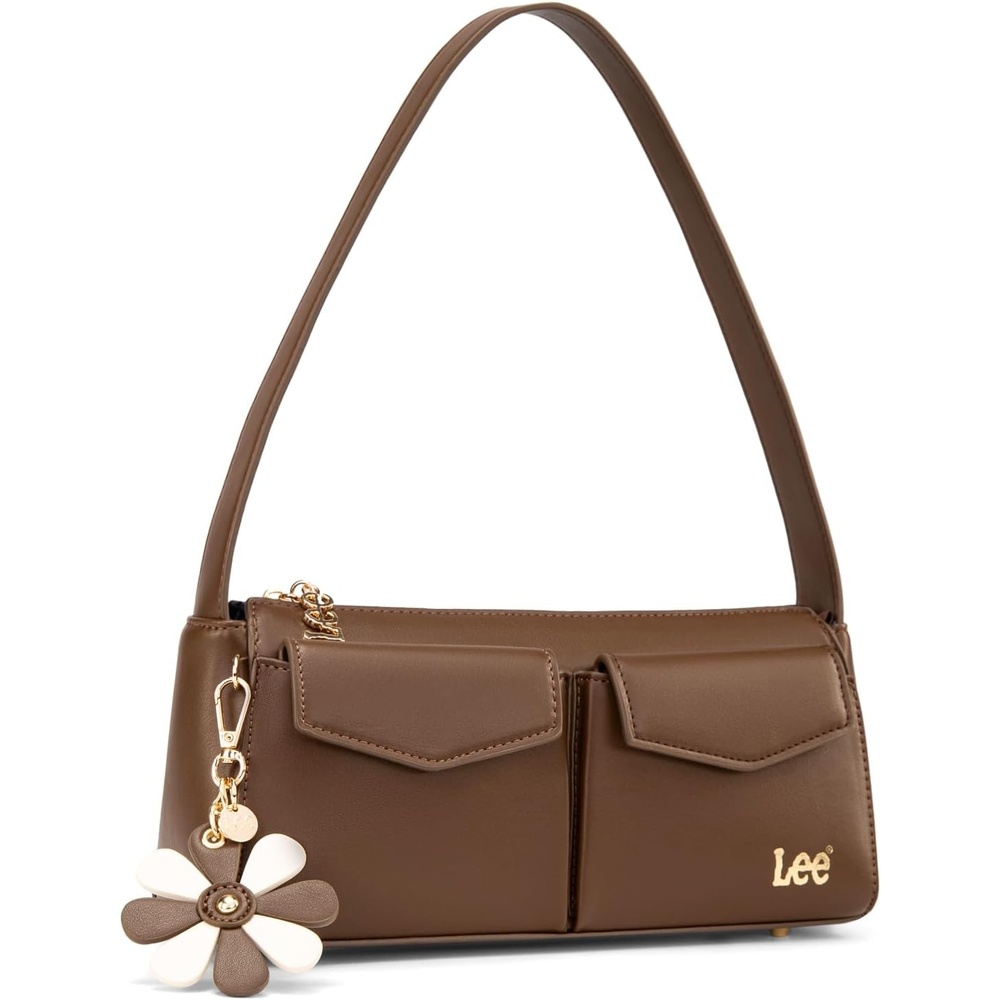imageLee Shoulder Bag for Women Going Out Purse amp Handbags with Zipper Closure Trendy Top Handle for Casual Use Travel WorkCoffee