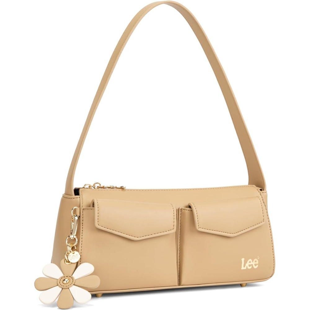 imageLee Shoulder Bag for Women Going Out Purse amp Handbags with Zipper Closure Trendy Top Handle for Casual Use Travel WorkTan