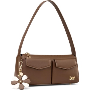 Lee Shoulder Bag for Women, Going Out Purse & Handbags with Zipper Closure, Trendy Top Handle for Casual Use, Travel, Work(Coffee)