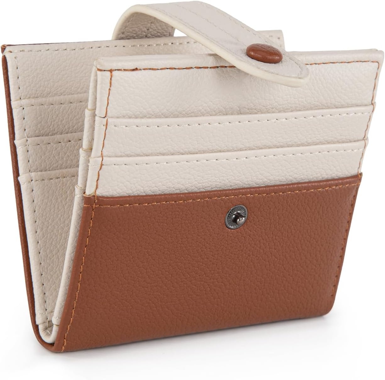 imageMontana West X Wrangler Wallet Small Womens Girls Flower Bifold Card Wallet With RFID Lining and Zipper Coin Pocket WG216W065DPPBrown