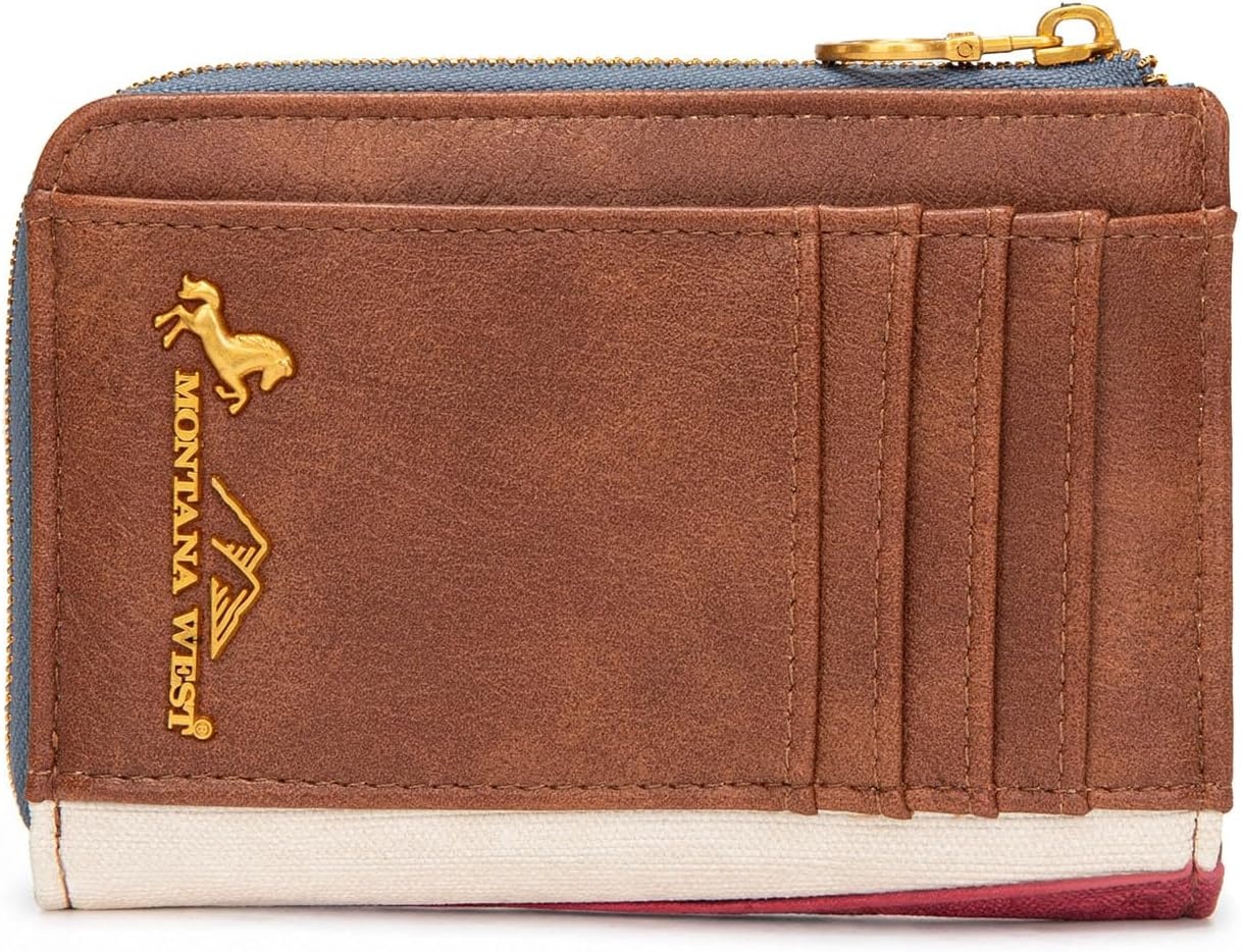 image:imageMontana West Vintage American Flag Wallet for MenampWomen American Pride Purse for Patriotic DayJean