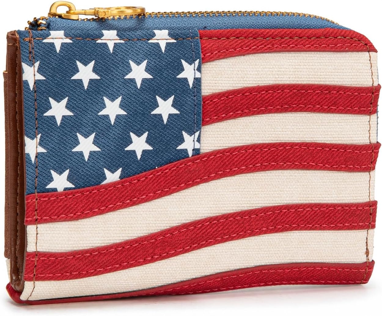 image:imageMontana West Vintage American Flag Wallet for MenampWomen American Pride Purse for Patriotic DayRed