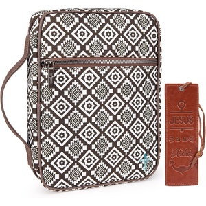 Montana West Bible Cover for Women Men with Leather Bookmark Book Carrying Cases Church Bag for Outdoor Protective(Black 6004)