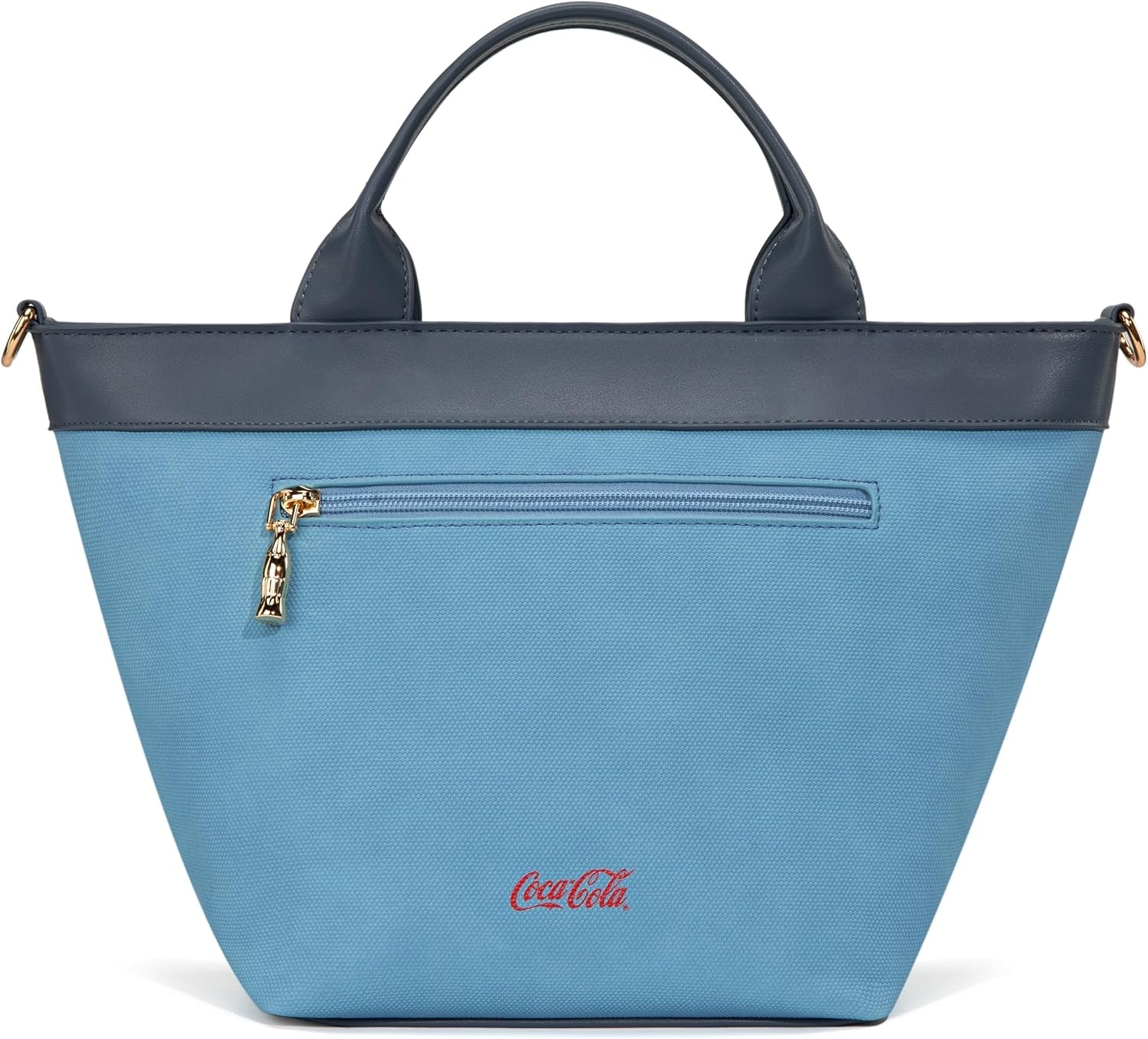 image:imageMontana West CocaCola Tote Bag for Women Soccer Style Hobo Bag Canvas Handbag with Detachable Crossbody StrapBluenavy