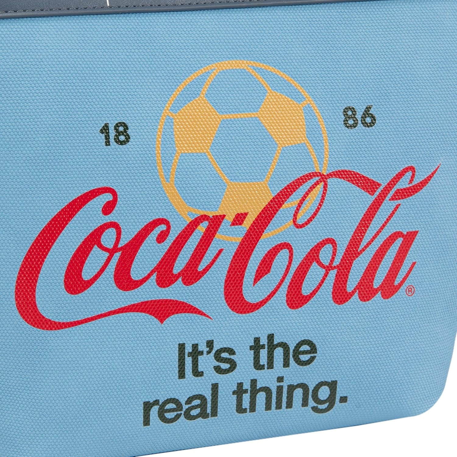image:imageMontana West CocaCola Tote Bag for Women Soccer Style Hobo Bag Canvas Handbag with Detachable Crossbody StrapBluenavy