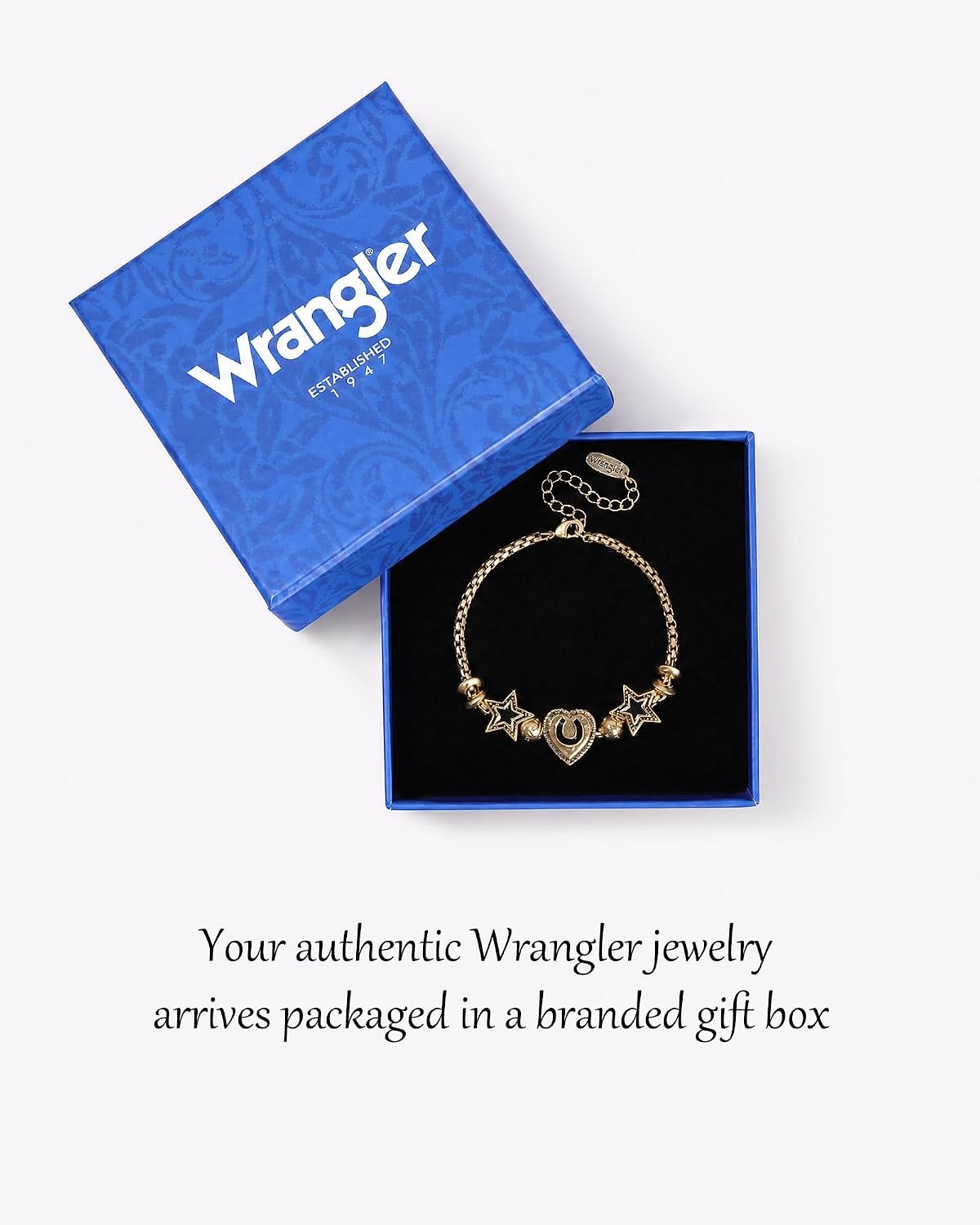 image:imageMontana West Wrangler Heart Bracelets for Women Sliding Charm Bracelet Fixed Charms Turquoise Jewelry for Women with Gift Box Sterling Silver14K GoldGold Black
