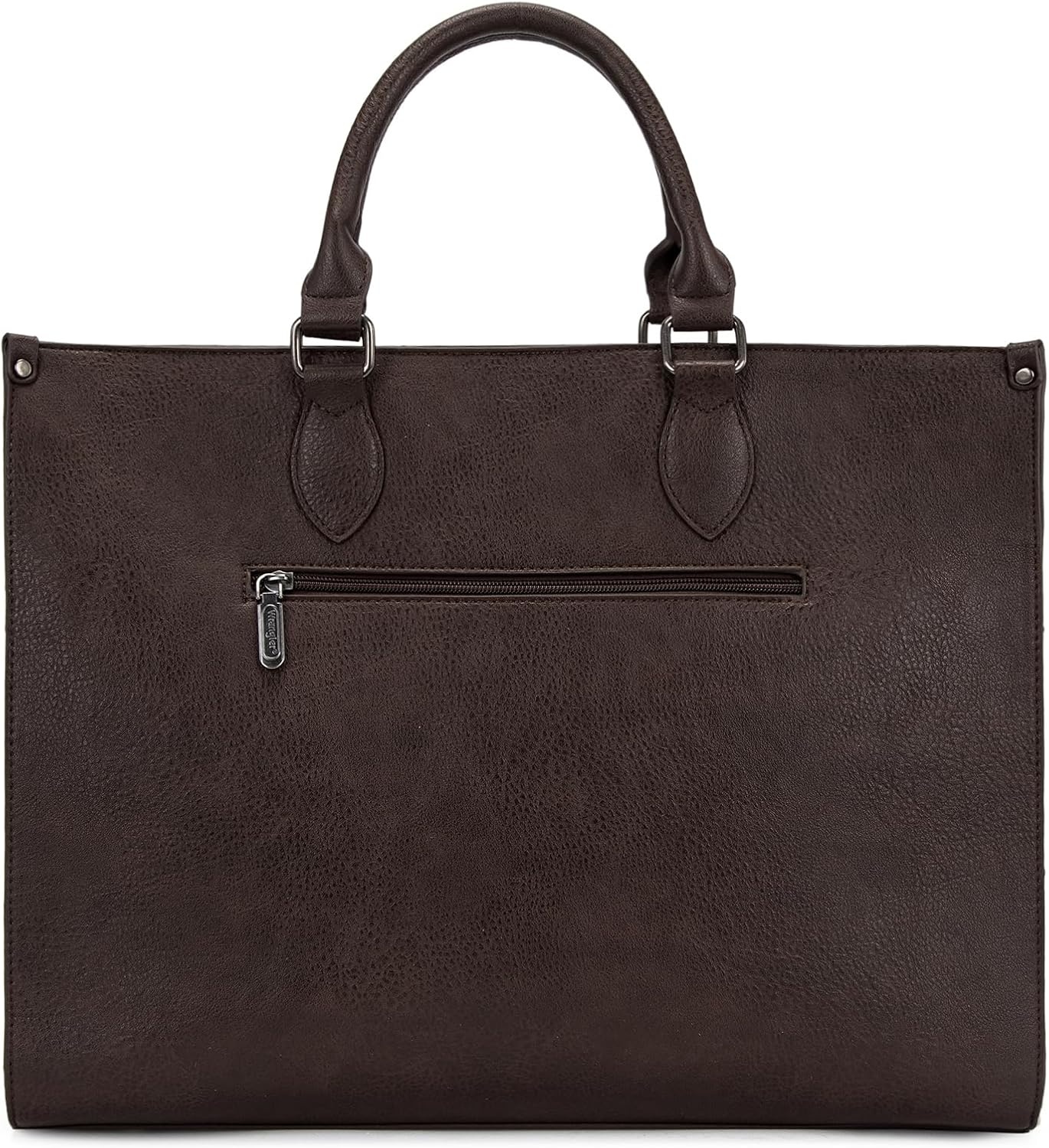 image:imageWrangler Laptop Tote Bag for Women 156 Inch Large Leather Work Bag with Cup Holder Vintage Computer Bags Briefcase HandbagLeopardcoffee