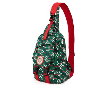 Sling Backpack Crossbody Bag with Coca-Cola Logo Sling Bag Travel Casual Daypack Unisex(Green)