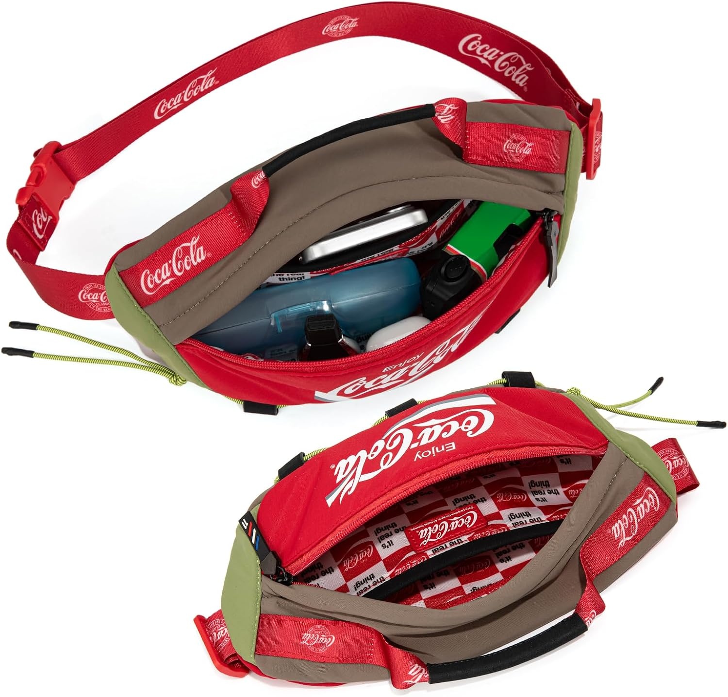 image:imageCocaCola Fanny Pack Water Resistant Crossbody Waist Bag with Adjustable StrapRed