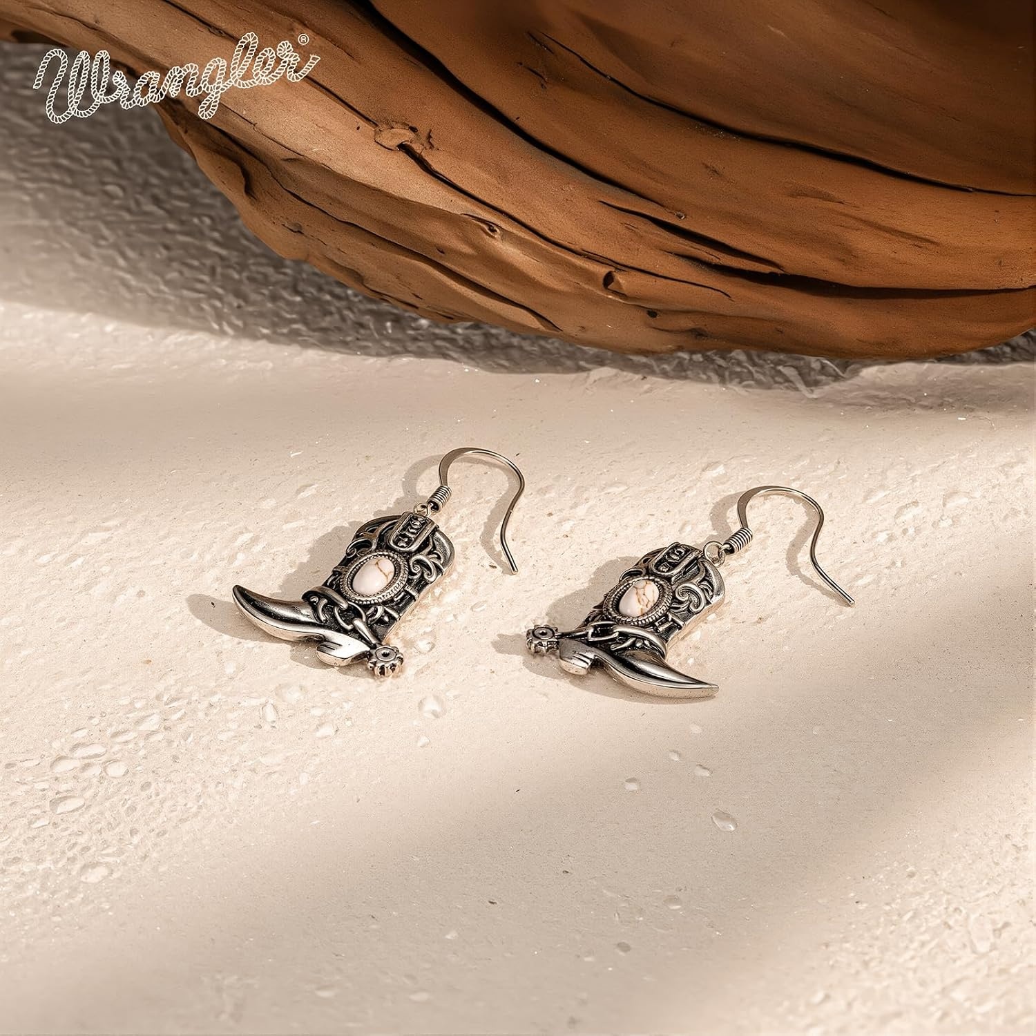 image:imageMontana West Wrangler Couture Turquoise Jewelry for Women Western Jewelry Pendant Necklace Cowgirl Vintage Western NecklaceBoots Silver White