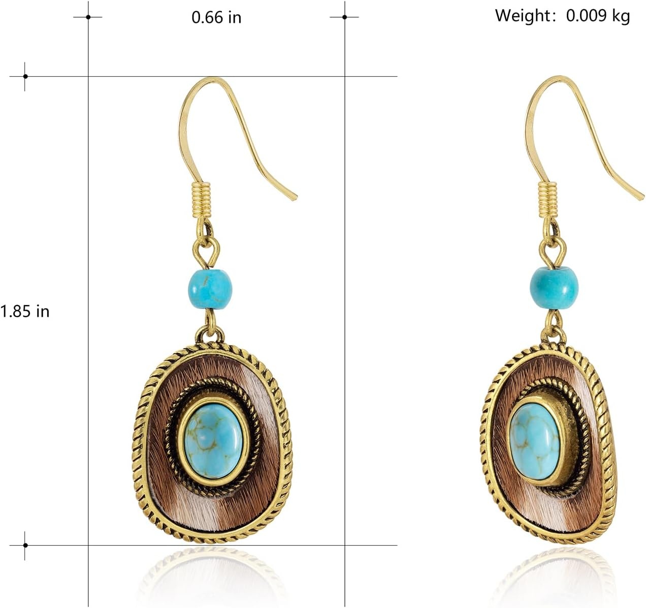 image:imageMontana West Wrangler Couture Turquoise Jewelry for Women Western Jewelry Pendant Necklace Cowgirl Vintage Western NecklaceHat Gold Green