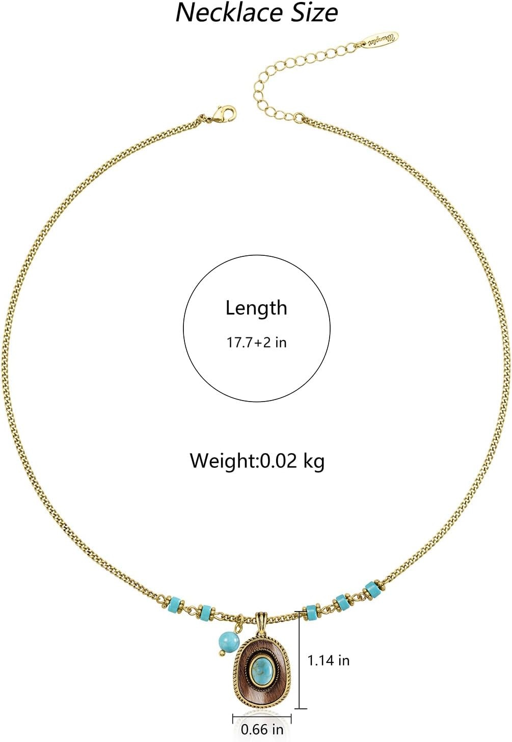 image:imageMontana West Wrangler Couture Turquoise Jewelry for Women Western Jewelry Pendant Necklace Cowgirl Vintage Western NecklaceHat Gold Green