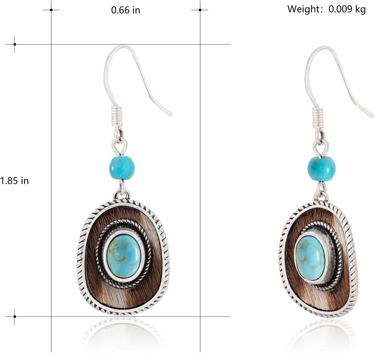 image:imageMontana West Wrangler Couture Turquoise Jewelry for Women Western Jewelry Pendant Necklace Cowgirl Vintage Western NecklaceHat Silver Green