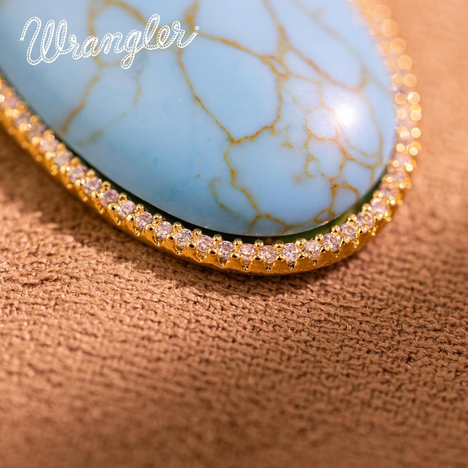 image:imageMontana West Wrangler Couture Turquoise Jewelry for Women Western Jewelry Pendant Necklace Cowgirl Vintage Western NecklaceOval Gold Green