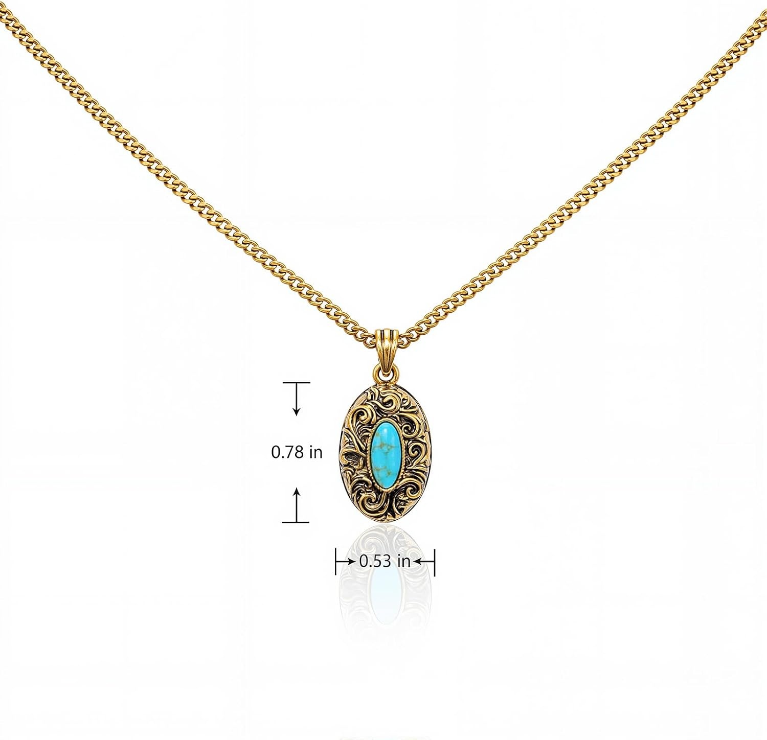 image:imageMontana West Wrangler Couture Turquoise Jewelry for Women Western Jewelry Pendant Necklace Cowgirl Vintage Western NecklaceRound Gold Green