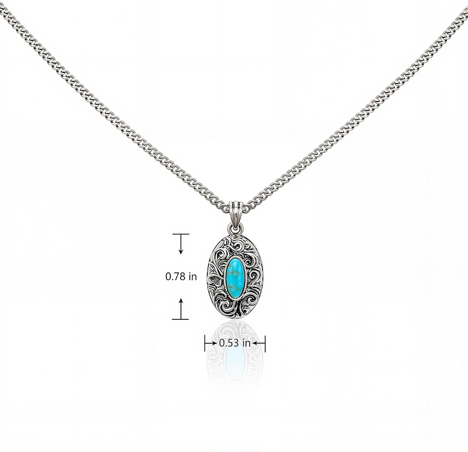 image:imageMontana West Wrangler Couture Turquoise Jewelry for Women Western Jewelry Pendant Necklace Cowgirl Vintage Western NecklaceRound Silver Green