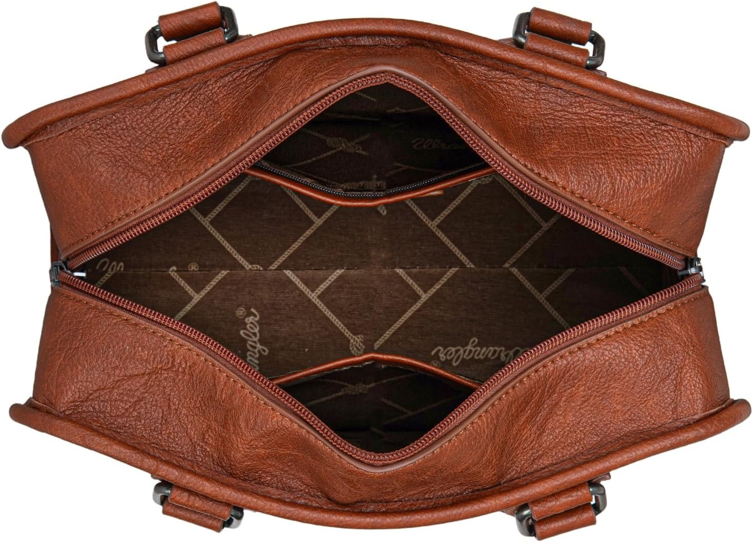 image:imageWrangler Tote Bag for Women Crossbody Purse Fringe Western Purse Vintage Top Handle HandbagsBrown