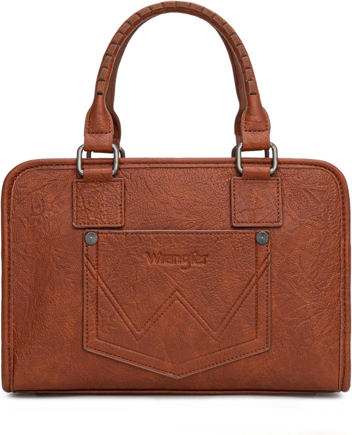 image:imageWrangler Tote Bag for Women Crossbody Purse Fringe Western Purse Vintage Top Handle HandbagsBrown