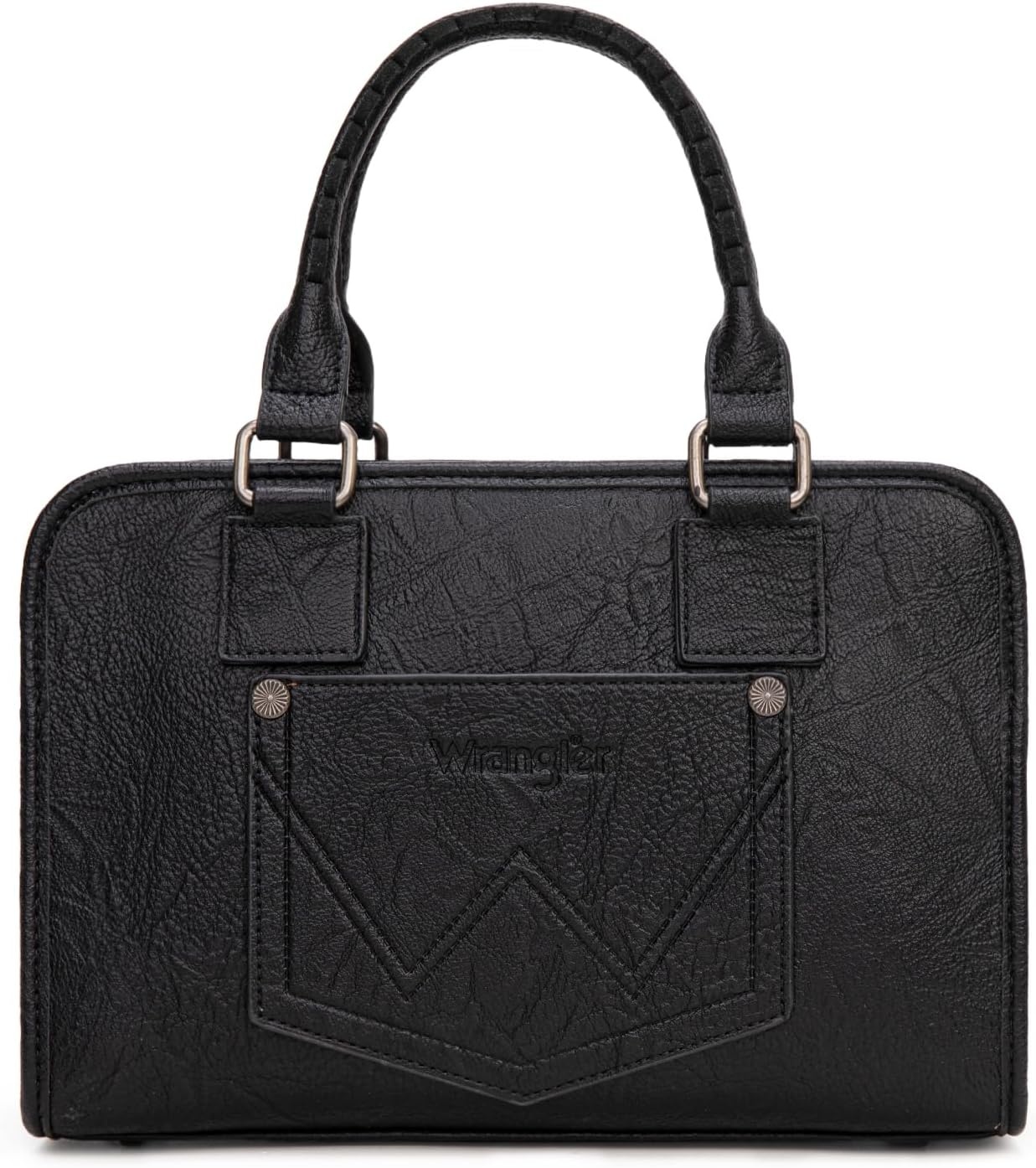 image:imageWrangler Tote Bag for Women Crossbody Purse Fringe Western Purse Vintage Top Handle HandbagsJet Black