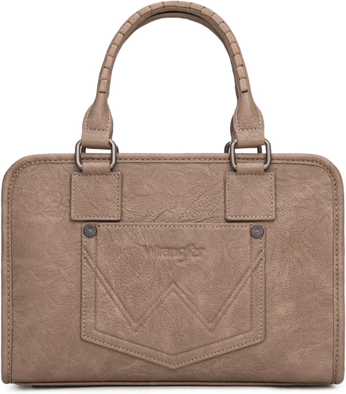 image:imageWrangler Tote Bag for Women Crossbody Purse Fringe Western Purse Vintage Top Handle HandbagsKhaki