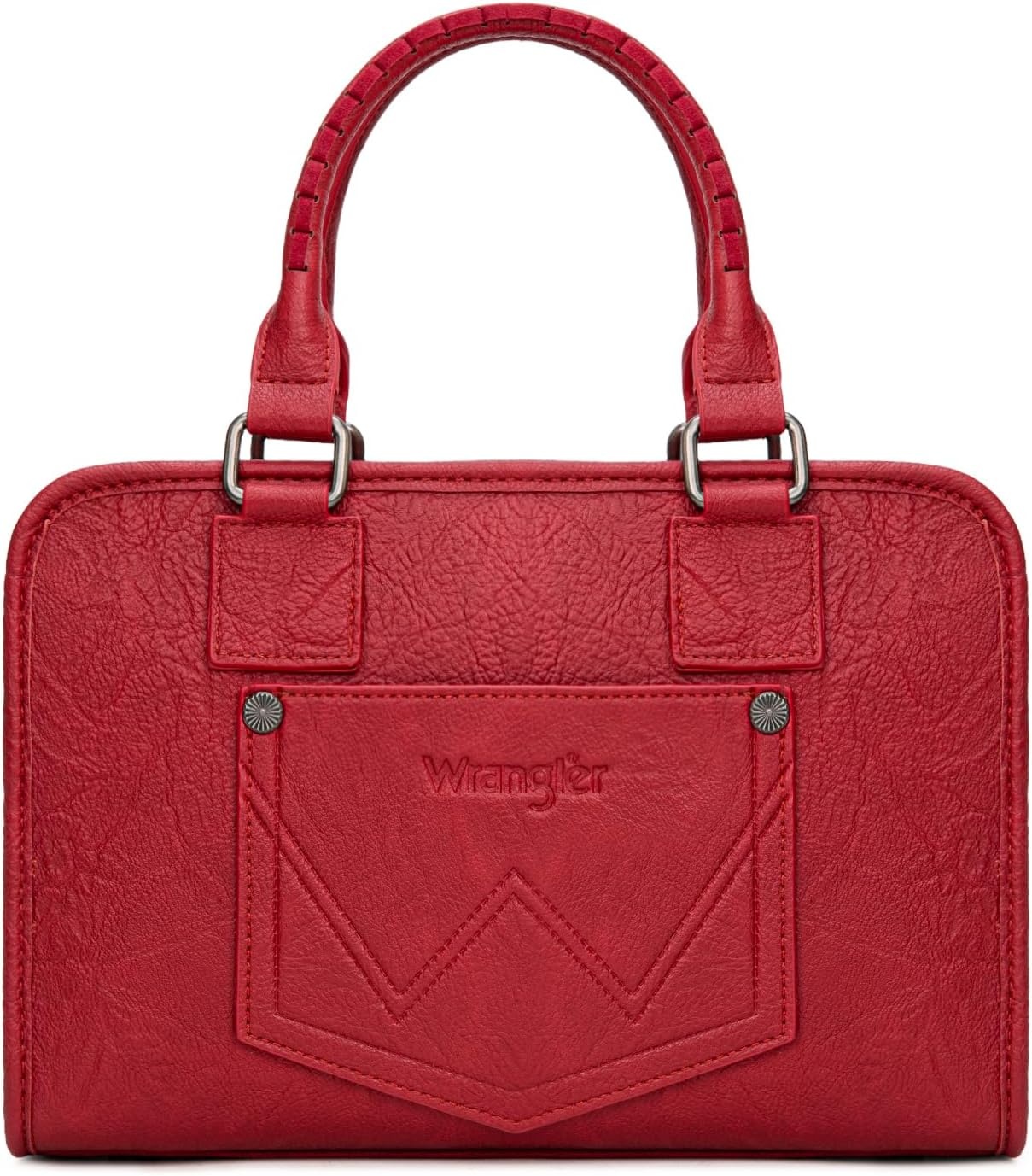image:imageWrangler Tote Bag for Women Crossbody Purse Fringe Western Purse Vintage Top Handle HandbagsPlum Wine Red