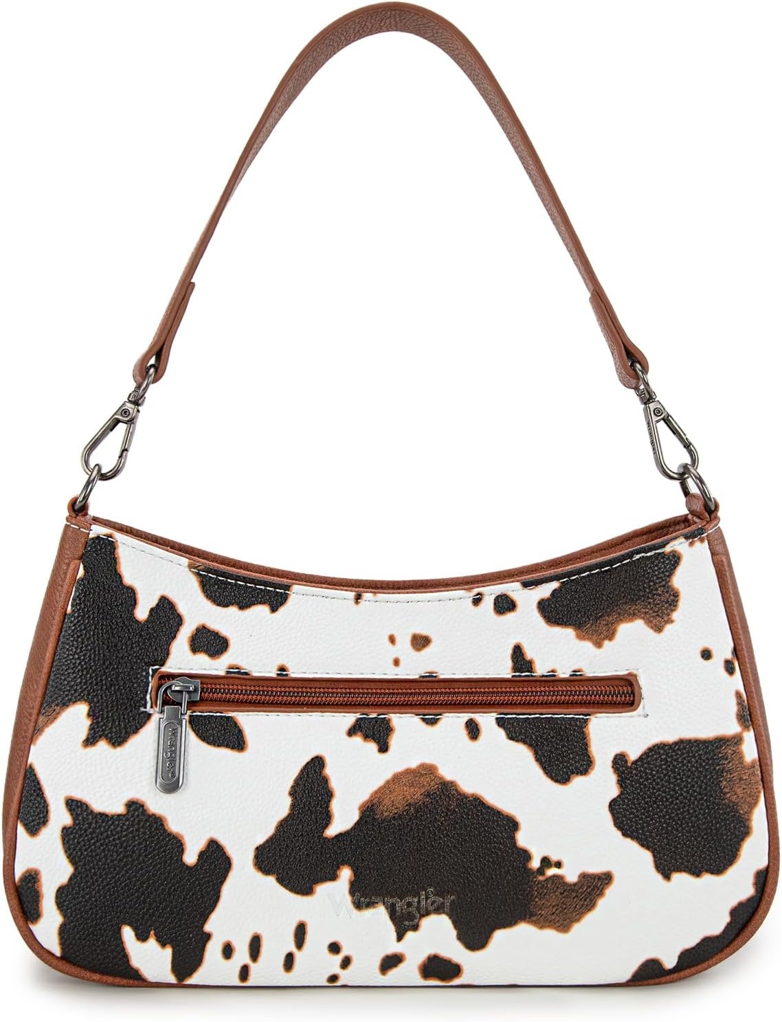 image:imageWrangler Western Shoulder Bag for Women Small Purse Aztec Hobo Bag HandBag with Detachable StrapCow Brown