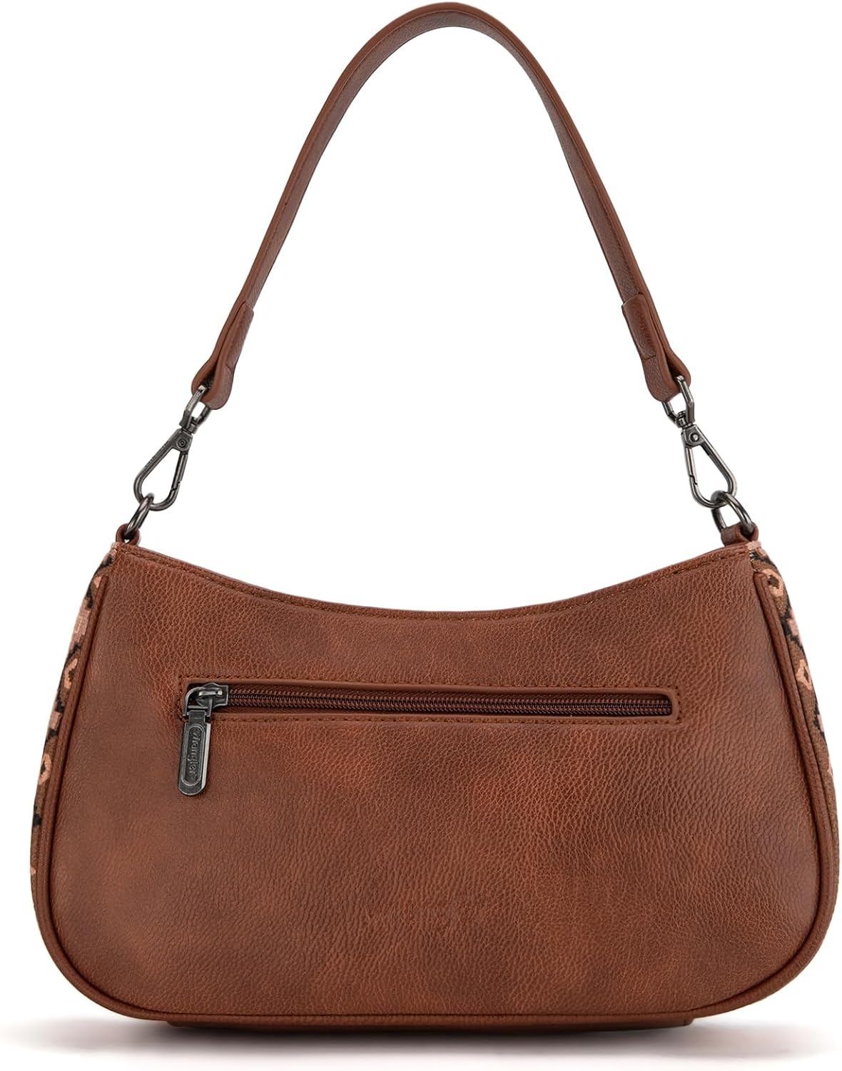 image:imageWrangler Western Shoulder Bag for Women Small Purse Aztec Hobo Bag HandBag with Detachable StrapDark Brown