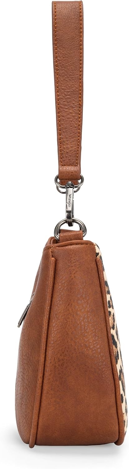 image:imageWrangler Western Shoulder Bag for Women Small Purse Aztec Hobo Bag HandBag with Detachable StrapLeopardbrownnew