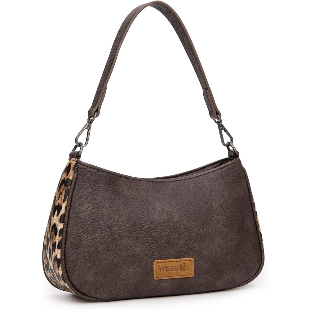 image:imageWrangler Western Shoulder Bag for Women Small Purse Aztec Hobo Bag HandBag with Detachable StrapCoffee