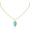 Oval Gold Bright Green