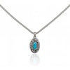 Round Silver Green