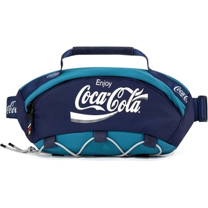 Coca-Cola Fanny Pack, Water Resistant Crossbody Waist Bag with Adjustable Strap(Navy)