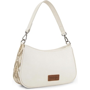 Wrangler Western Shoulder Bag for Women Small Purse Aztec Hobo Bag HandBag with Detachable Strap(Beige)
