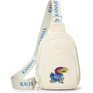 Montana West UNC Sling Bag for Women Men, Multiple Pockets Crossbody Sling Bags with Convertible Shoulder Strap Chest Bag, Quilted Cross Body Bag for Gift, Game Day & Concert | NC-UNC018NY(Ku-beige)
