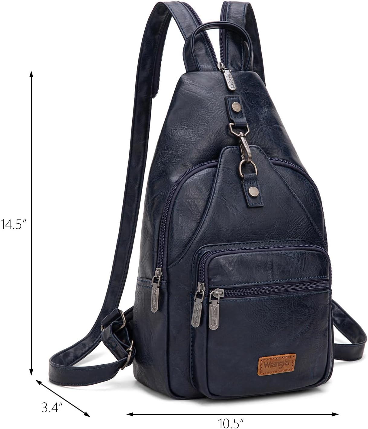 image:imageMontana West Wrangler Convertible Backpack for Women Vintage Shoulder Purses with Adjustable Sling Backpack StrapNavy