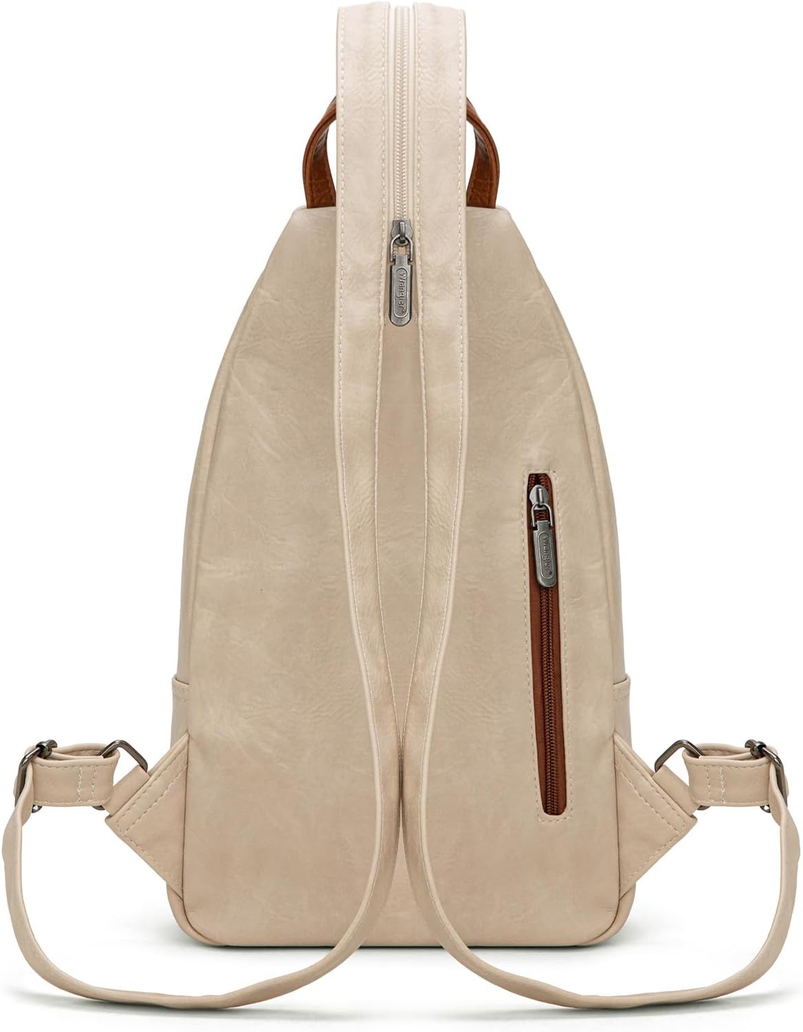 image:imageMontana West Wrangler Convertible Backpack for Women Vintage Shoulder Purses with Adjustable Sling Backpack StrapTanbrown