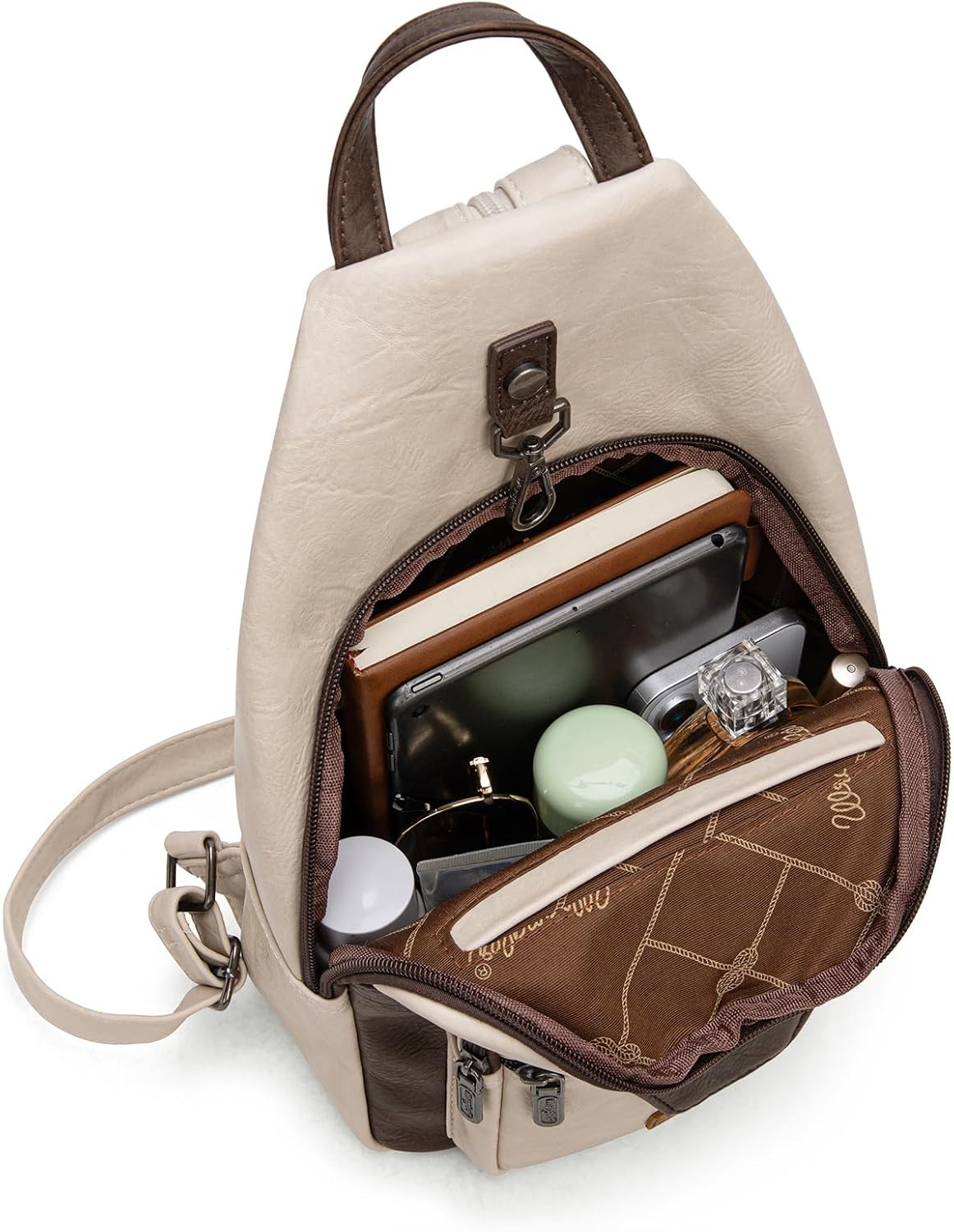 image:imageMontana West Wrangler Convertible Backpack for Women Vintage Shoulder Purses with Adjustable Sling Backpack StrapTancoffee