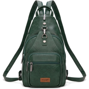 Montana West Wrangler Convertible Backpack for Women Vintage Shoulder Purses with Adjustable Sling Backpack Strap(Green)