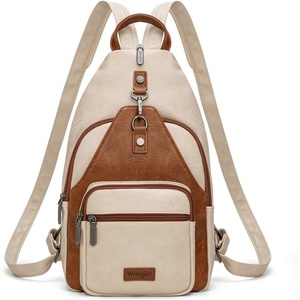Montana West Wrangler Convertible Backpack for Women Vintage Shoulder Purses with Adjustable Sling Backpack Strap(Tan-brown)