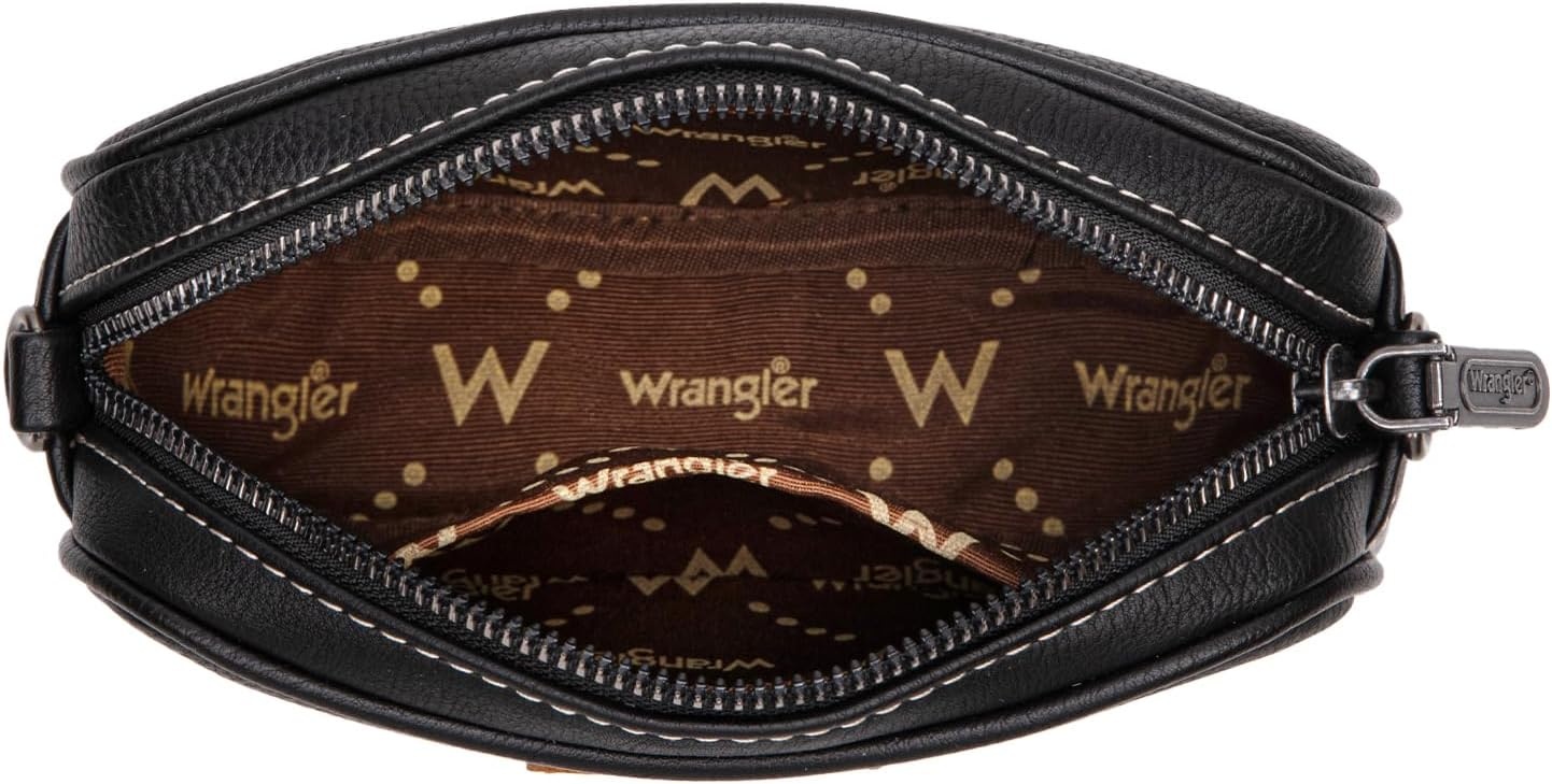 image:imageWrangler Crossbody Bags for Women Western Mini Purses with Guitar StrapBlack With White