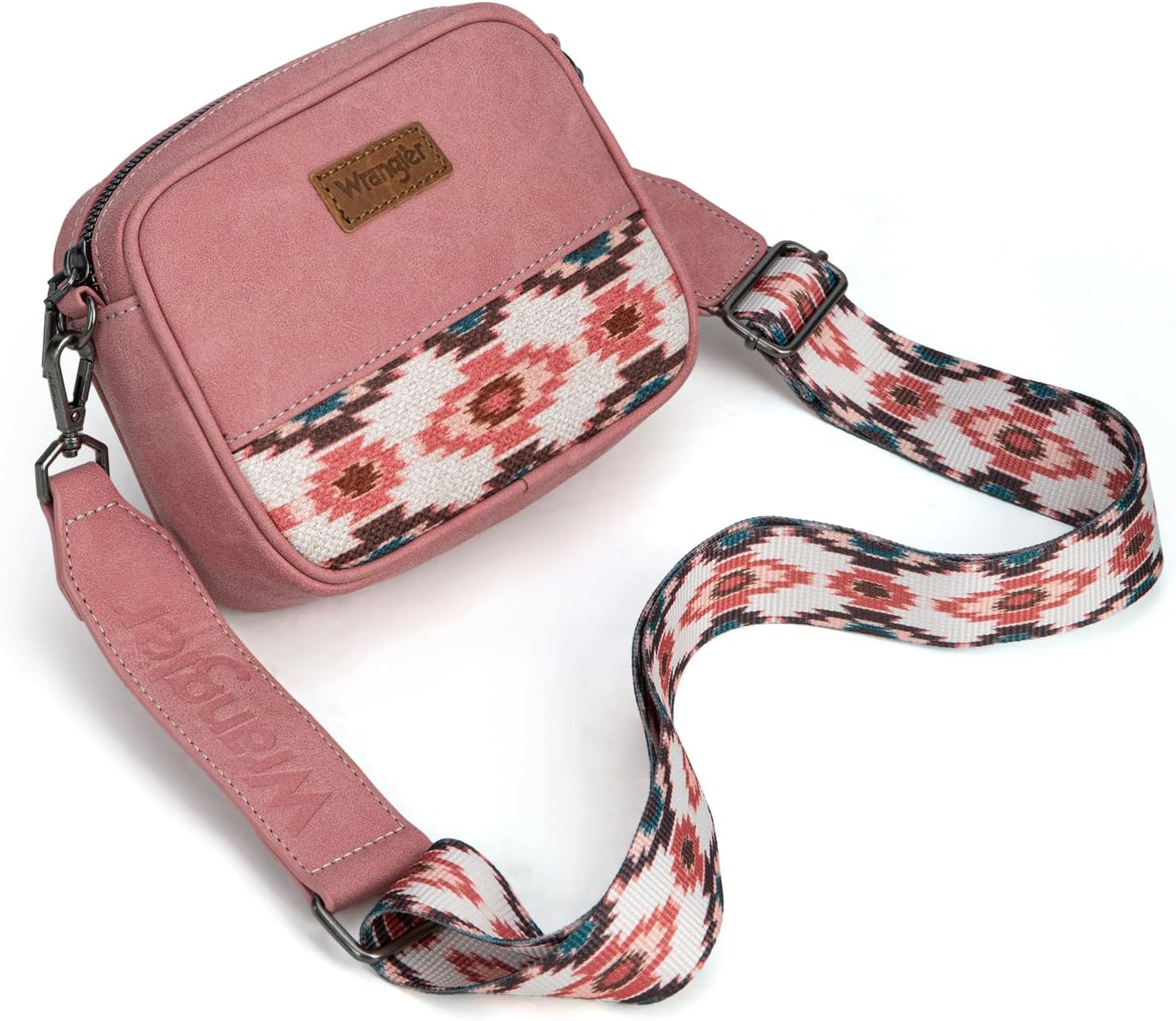 image:imageWrangler Crossbody Bags for Women Western Mini Purses with Guitar StrapHot Pink With With