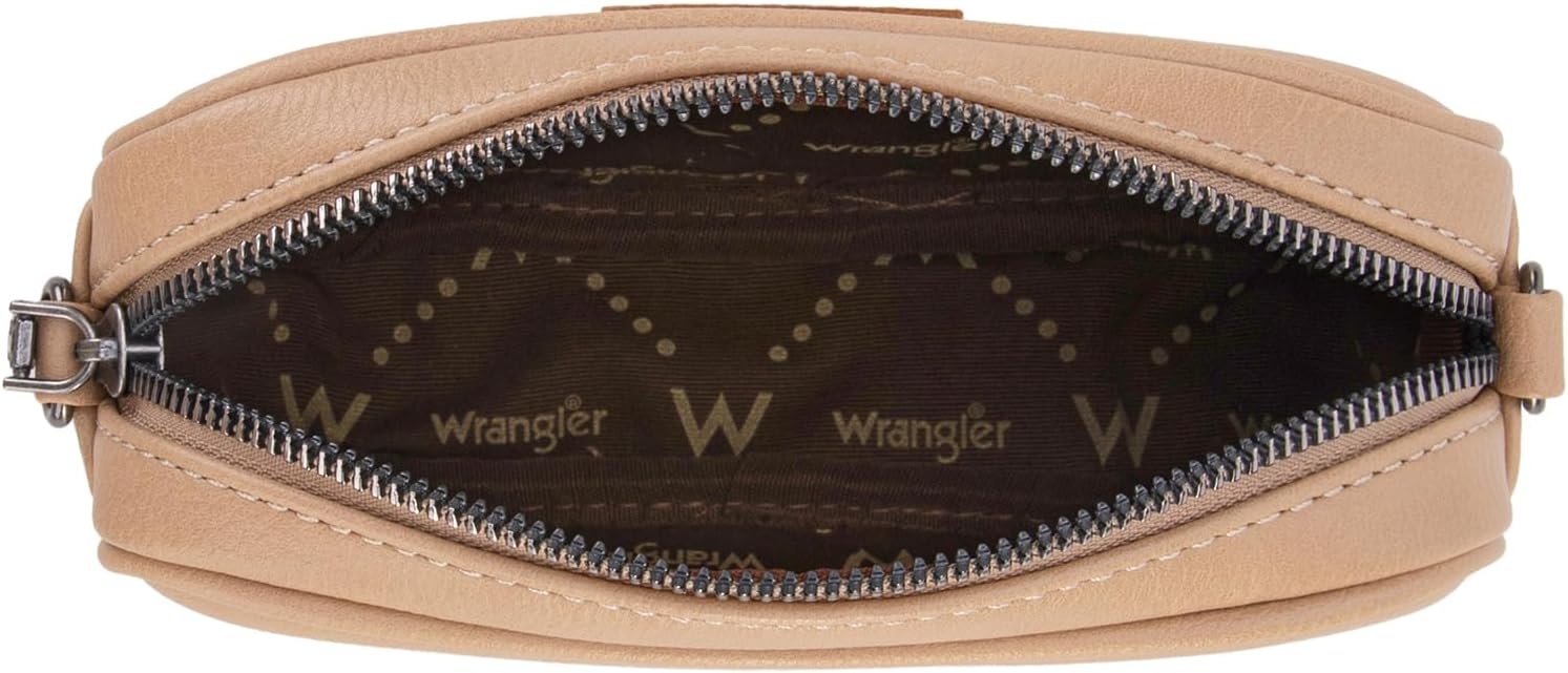 image:imageWrangler Crossbody Bags for Women Western Mini Purses with Guitar StrapKhaki With Dark Brown