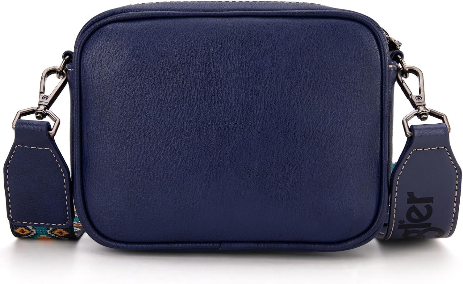 image:imageWrangler Crossbody Bags for Women Western Mini Purses with Guitar StrapNavy With Mustard