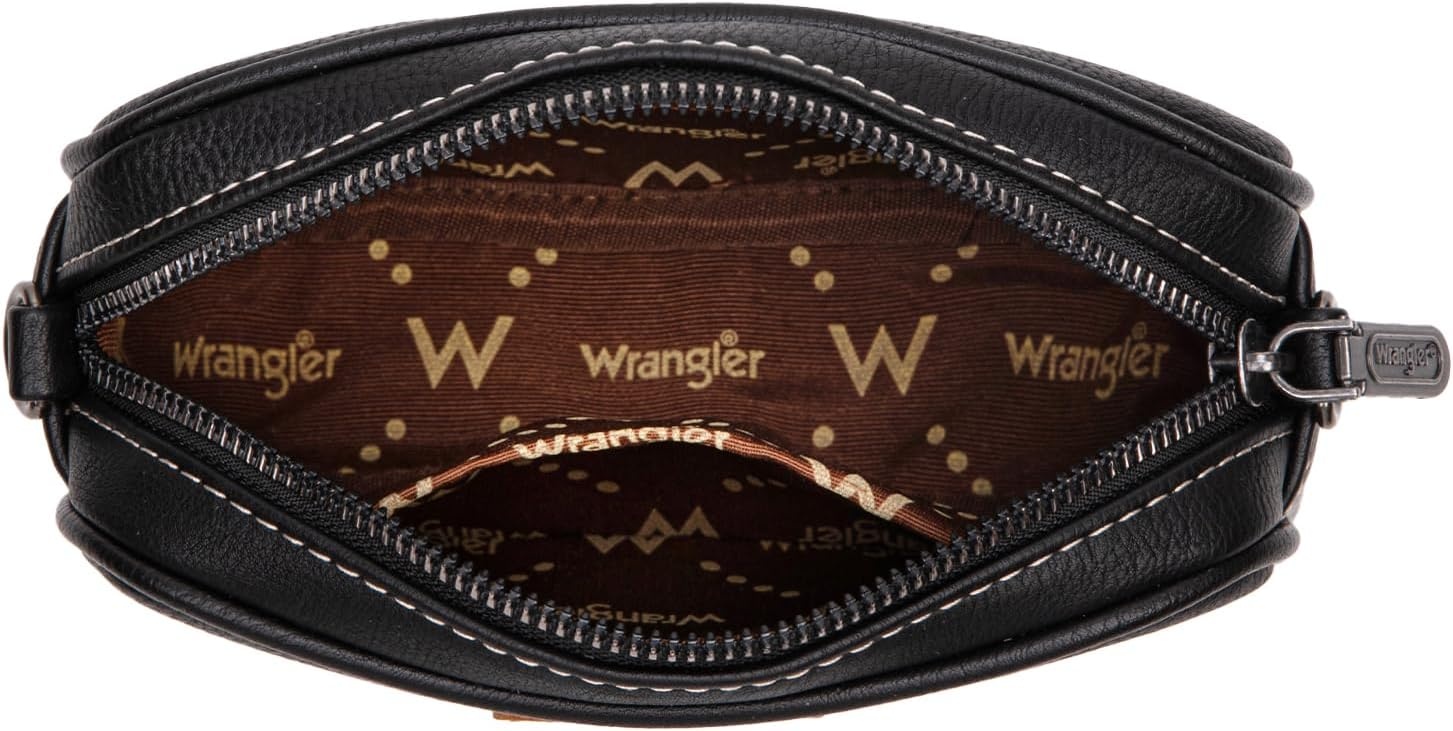 image:imageWrangler Crossbody Bags for Women Western Mini Purses with Guitar StrapZpure Black