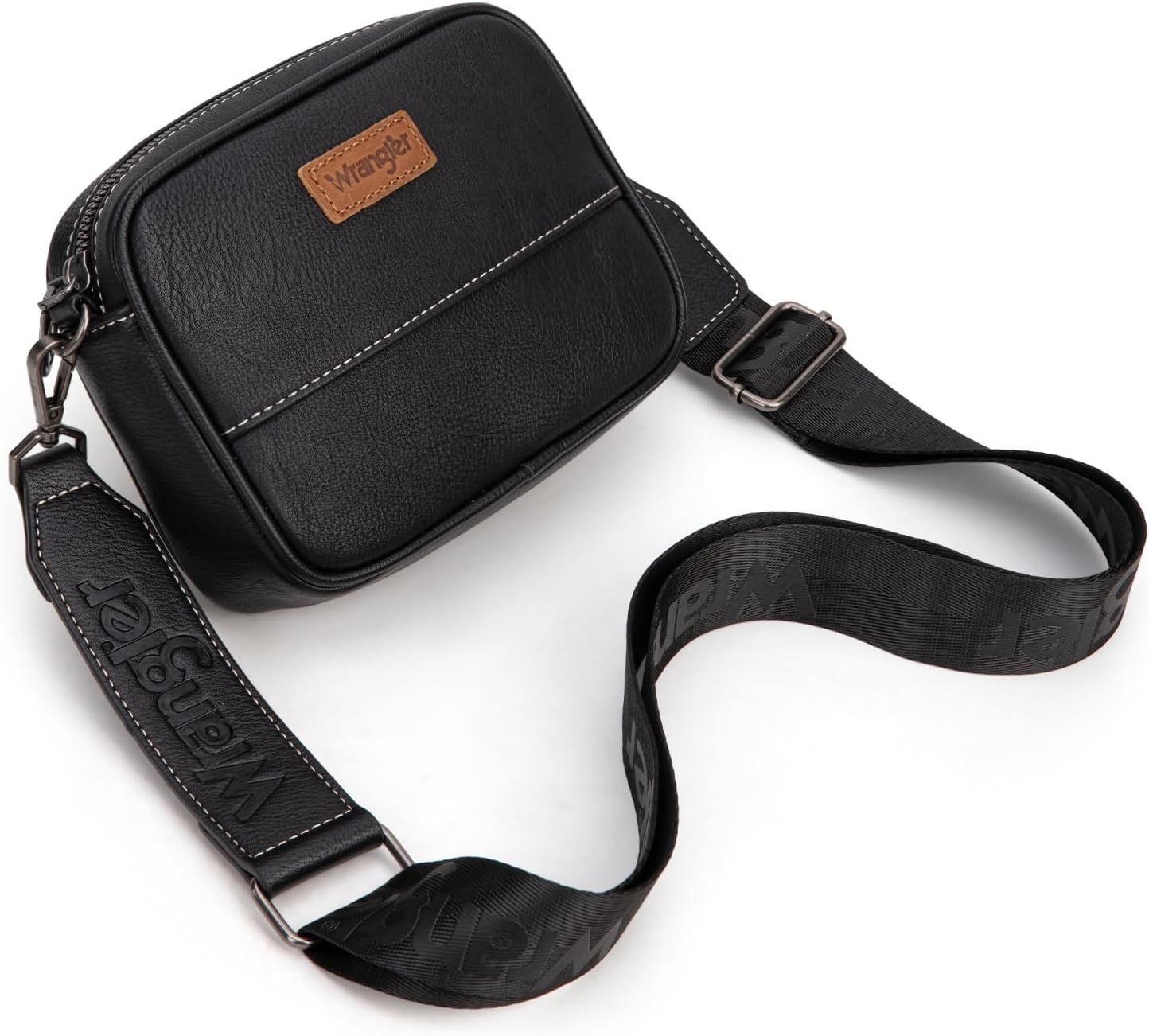 image:imageWrangler Crossbody Bags for Women Western Mini Purses with Guitar StrapZpure Black
