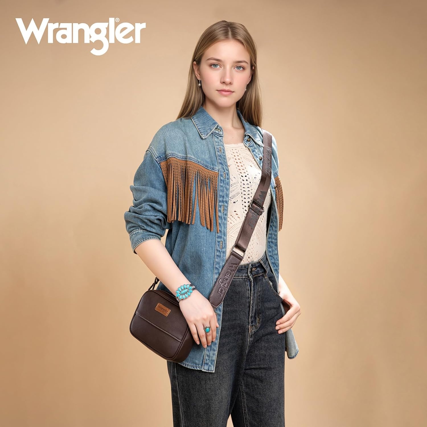 image:imageWrangler Crossbody Bags for Women Western Mini Purses with Guitar StrapZpure Coffee
