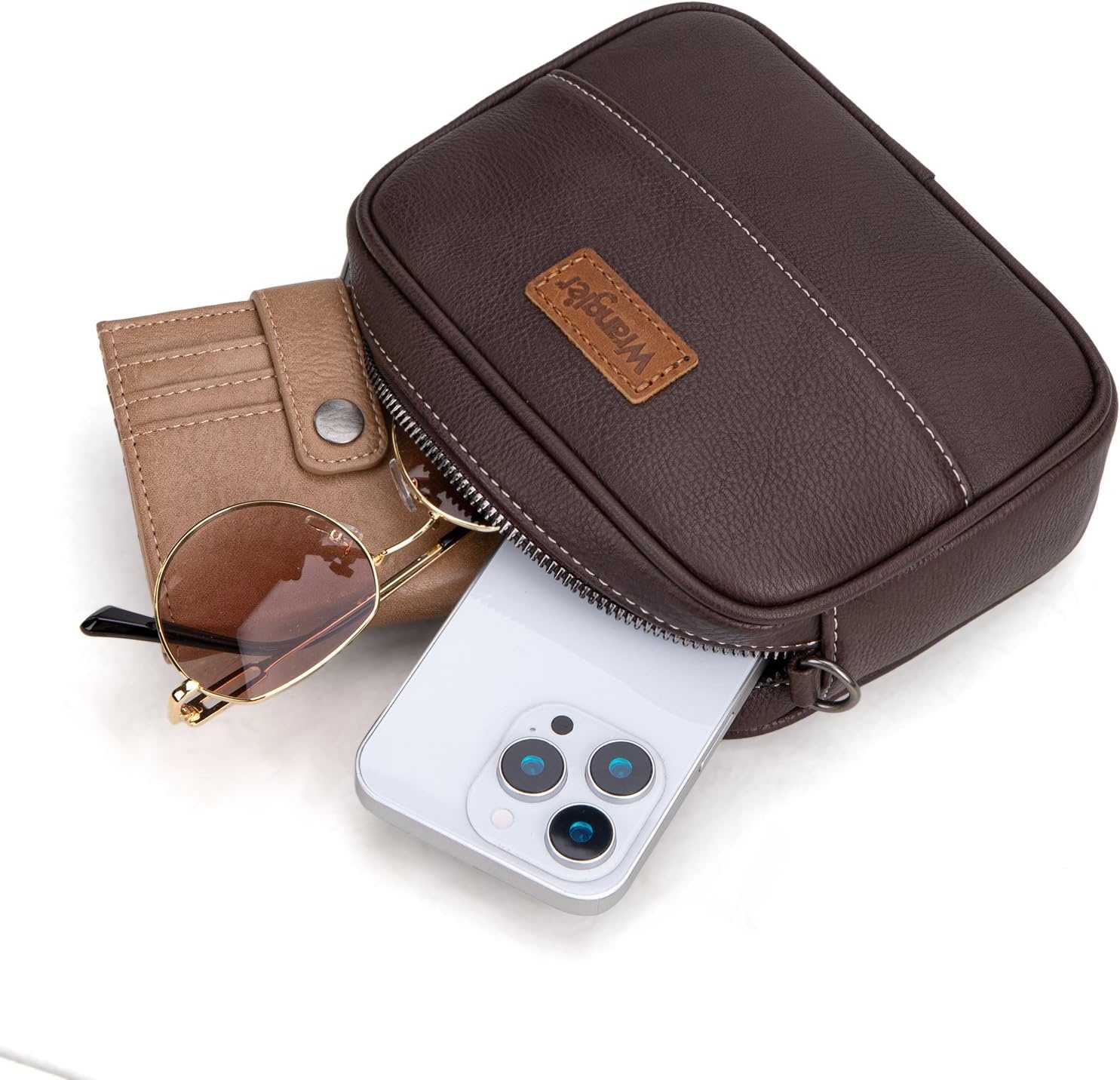image:imageWrangler Crossbody Bags for Women Western Mini Purses with Guitar StrapZpure Coffee