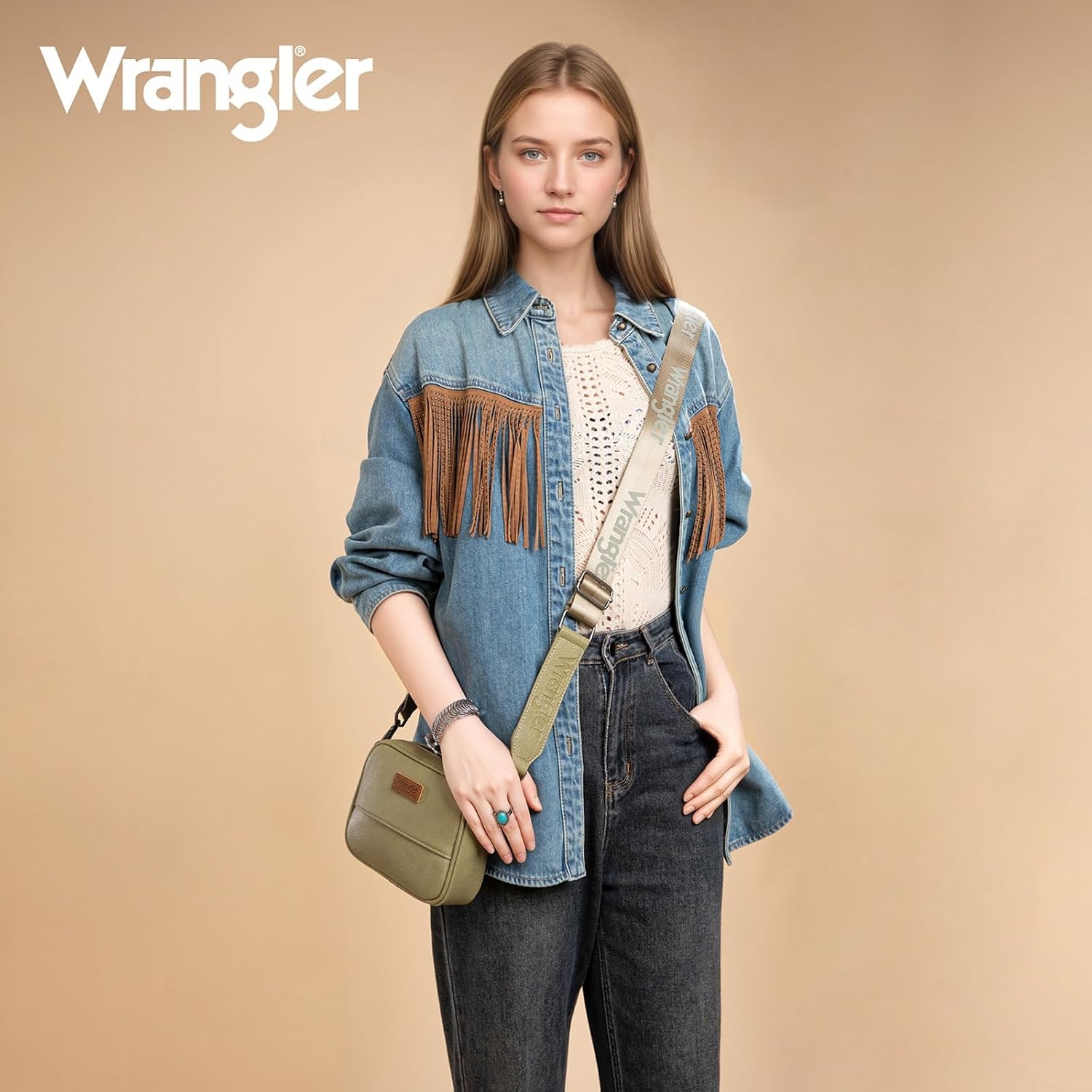image:imageWrangler Crossbody Bags for Women Western Mini Purses with Guitar StrapZpure Green