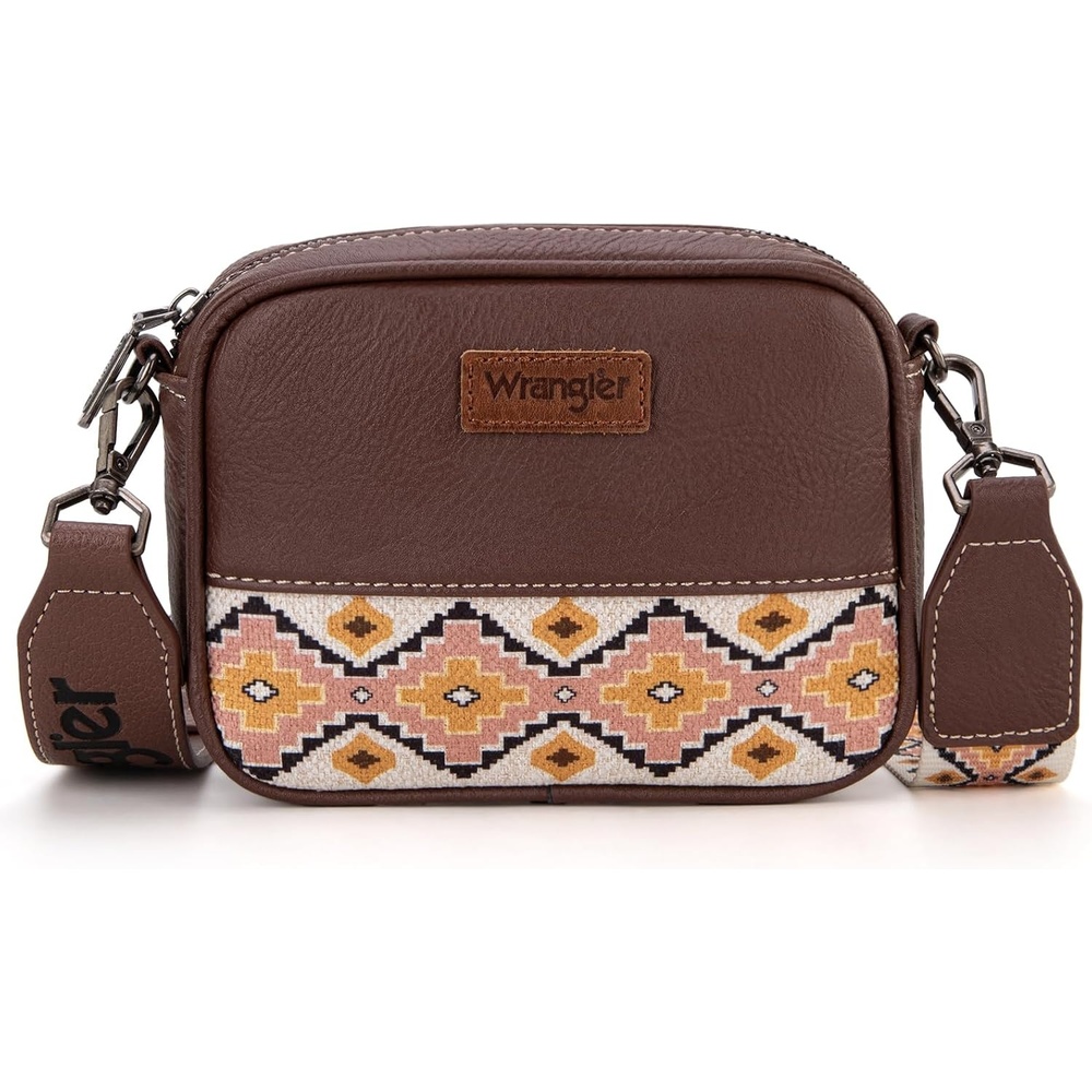 image:imageWrangler Crossbody Bags for Women Western Mini Purses with Guitar StrapCoffee